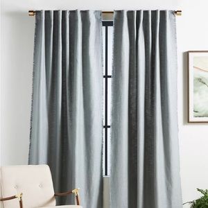 NWOT Anthropologie Luxe Linen Blend Curtains (Set of 2) 50”x63” Z42